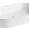525x300mm Oval Matte White Counter Top Basin