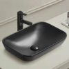 515x340mm Matte Black Counter Top Basin