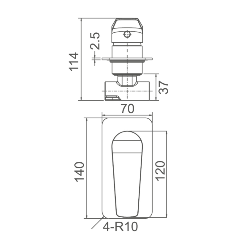 EXON Shower/ Bath Wall Mixer