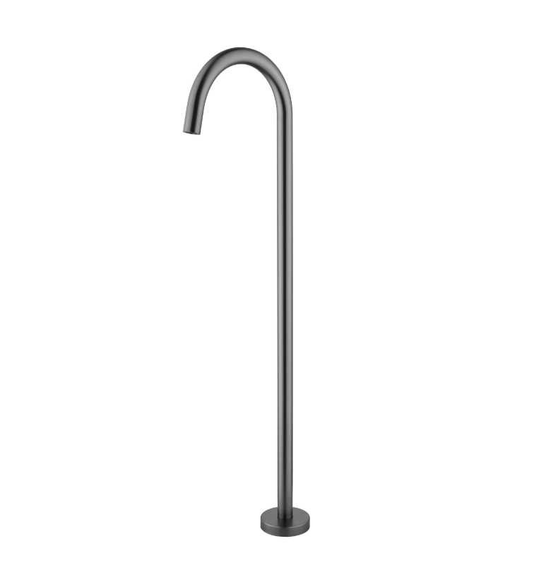 JESS Round Freestanding Bath Filler Tap - Gun Metal