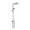 CUBE Square Multifunction Shower Rail Chrome