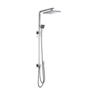 CUBE Square Multifunction Shower Rail Chrome