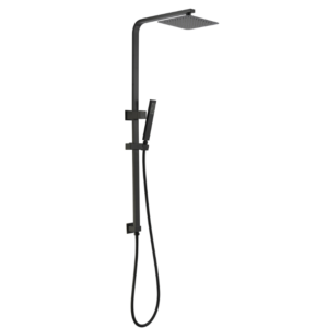 QUBI Square Multifunction Shower Rail Matte Black