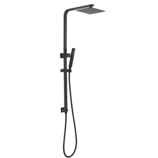 QUBI Square Multifunction Shower Rail Matte Black