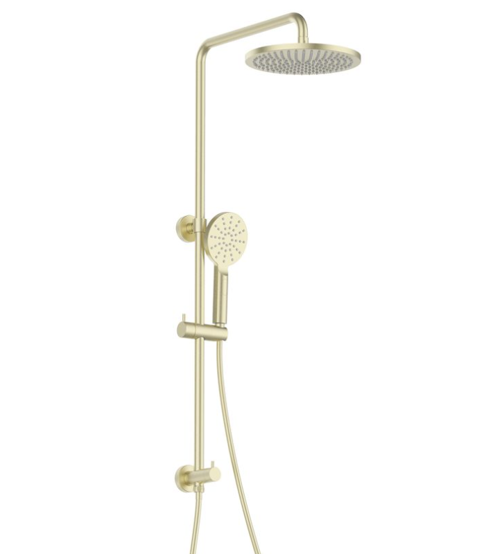 ROELEX Multifunction Shower Rail Brushed Brass