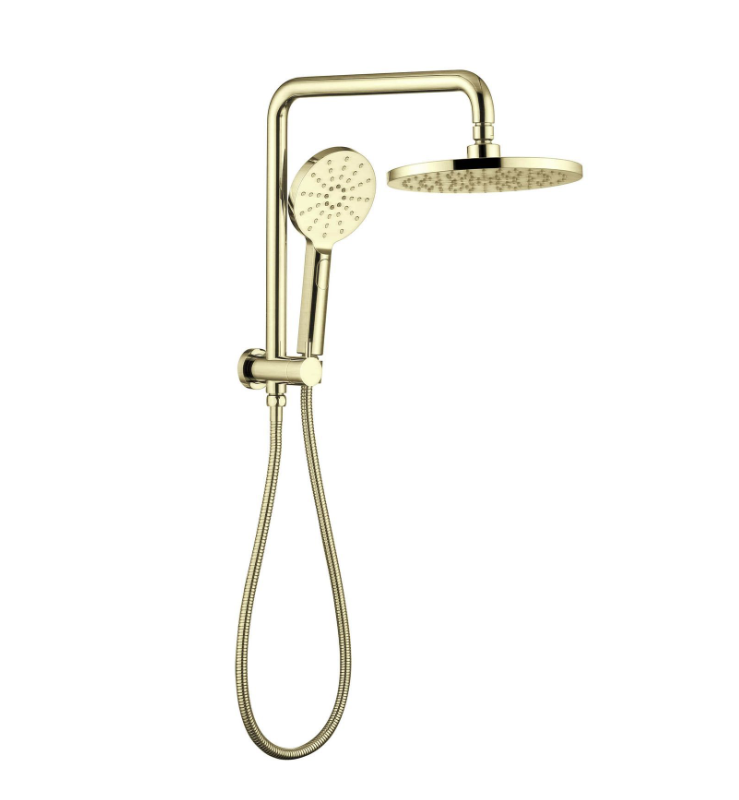 MONDO Compact Twin Shower Set Brushed Brass