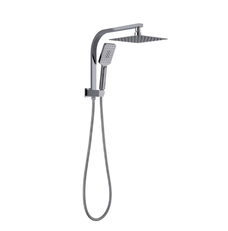 QUBI Compact Twin Shower Set Chrome