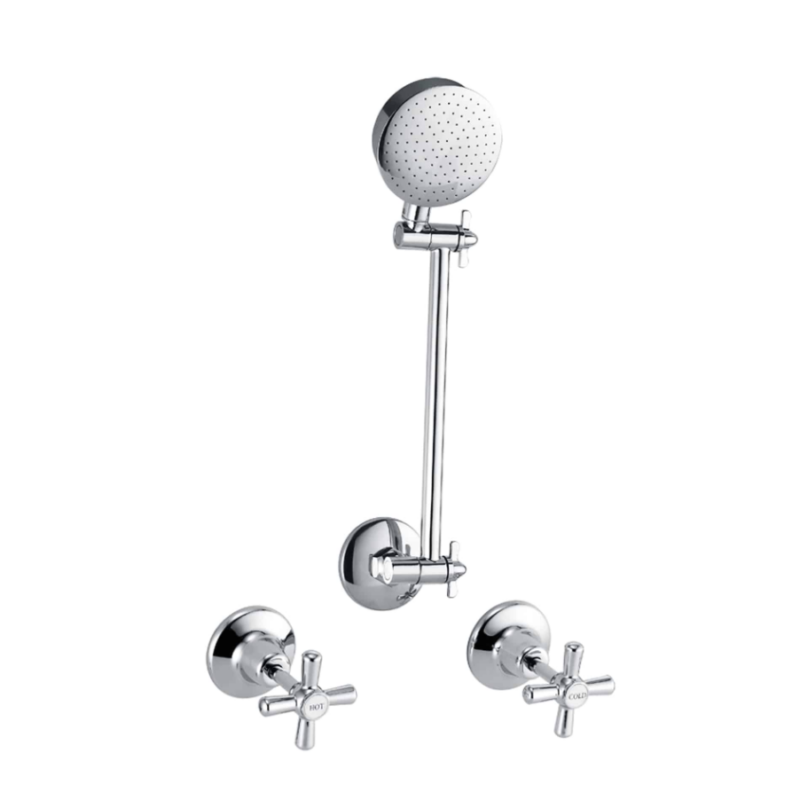 BATHMATES Shower Set Chrome