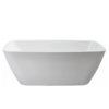 CHLOE 1500/ 1700 Soft Square Free Standing Bathtub White
