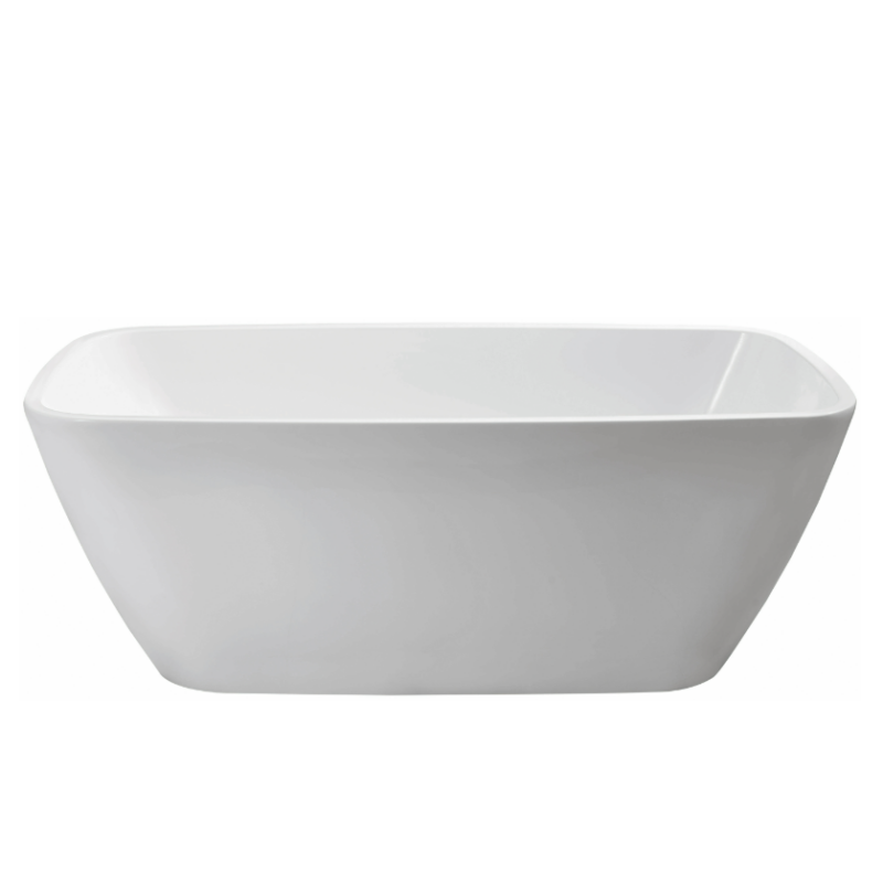 CHLOE 1500/ 1700 Soft Square Free Standing Bathtub White