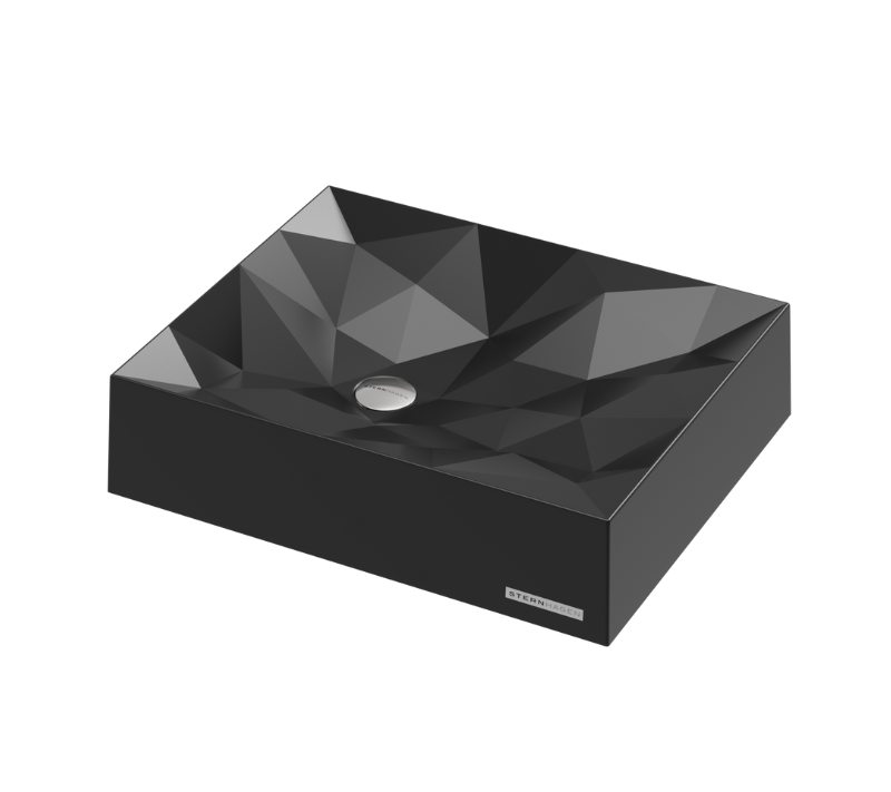 Sternhagen 550x450mm Black Above Counter Basin Sani-Quartz