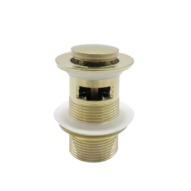 Brushed Brass 32mm With Overflow Pop Up Waste