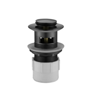 Gun Metal 32mm With Overflow Pop Up Waste