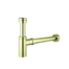 Brushed Brass Bottle Trap 32/40mm Top - 40mm Wall