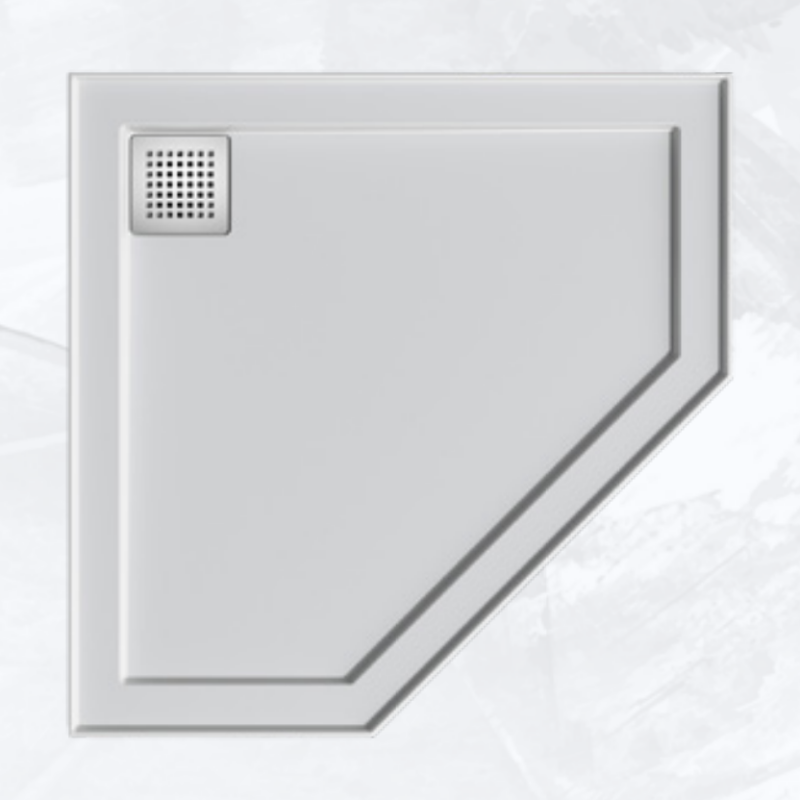 1000 x 1000 Neo Centre Rear Outlet Shower Base