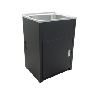LAVASSA 45 Litre Laundry Trough and Black Cabinet