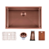 762*457mm Rose Gold Hand-made Single Bowl Kitchen Sink