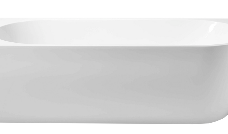 GINA 1700mm Left Corner Freestanding Bathtub in Gloss White