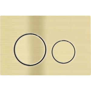 GEBERIT SIGMA 20 Round Dual Flush Button in Brushed Gold