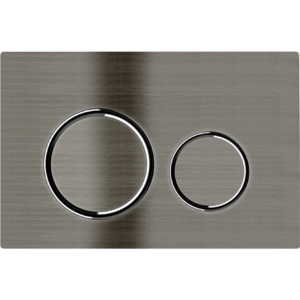 GEBERIT SIGMA 20 Round Dual Flush Button in Brushed Gun Metal