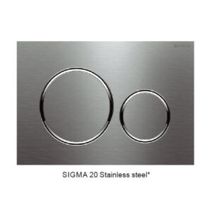 GEBERIT SIGMA 20 Round Dual Flush Button Stainless Steel
