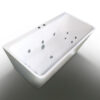 FLORENCE 1500/ 1700mm Spa Back To Wall Bathtub in Gloss White
