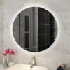 900mm Round 3 Color Lighting Backlit Touch Sensor Switch Wall Mounted Acrylic LED Mirror