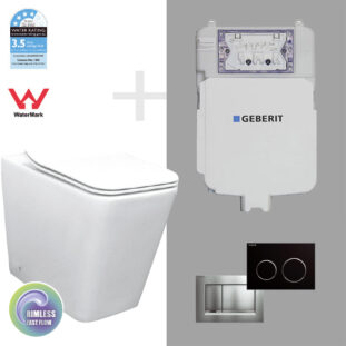 TURIN Geberit Wall Faced Rimless Floor Package