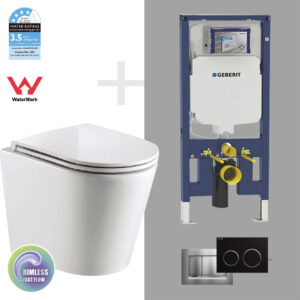 PARMA Geberit Wall Hung Rimless Toilet Package
