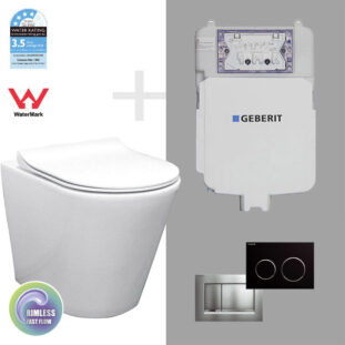 MILAN Geberit Wall Faced Rimless Floor Package