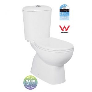 YORK Close Coupled Bottom Inlet Only Toilet Suite - S Trap