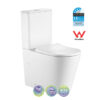 VERA Matte White Tornado-Rimless Back to Wall Toilet Suite