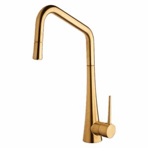 TINK-D Kitchen Mixer With Pull-Out in Brushed Gold