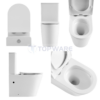 UNIQUE Tornado & Rimless Nano Back to wall Toilet Suite - Gloss White