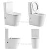 UNIQUE Tornado & Rimless Nano Back to wall Toilet Suite - Gloss White