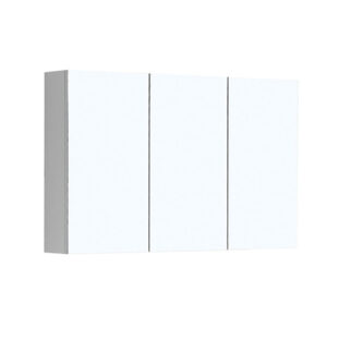 BELLA 1200mm Mirrored Shaving Cabinet White