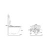 PARIS SMART Rimless Wall Hung Toilet Suite