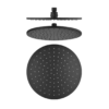 250mm Brass Round Black Shower Head