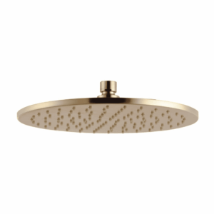 250mm Brass Brushed Gold Shower Head