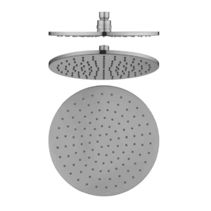 250mm Brass Round Brushed Nickel Shower Head