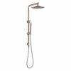10'' Round Brushed Nickel Shower Station Top Water Inlet (Right Angle)