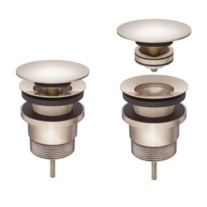 Meir Universal all-in-one Pop Up Waste - Basin & Bath Champagne Rose Gold