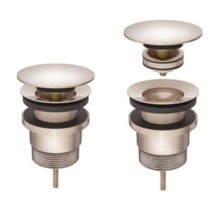 Meir Universal all-in-one Pop Up Waste - Basin & Bath Champagne Rose Gold