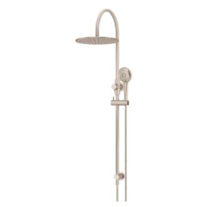 Meir 200/ 300mm Gooseneck Shower Set with Round Hand Shower Champagne Rose Gold