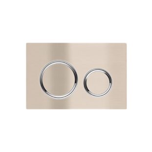 Meir Sigma 21 Dual Flush Plates to suit Geberit Champagne Rose Gold