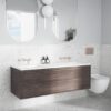 Meir Sigma 21 Dual Flush Plates to suit Geberit Champagne Rose Gold