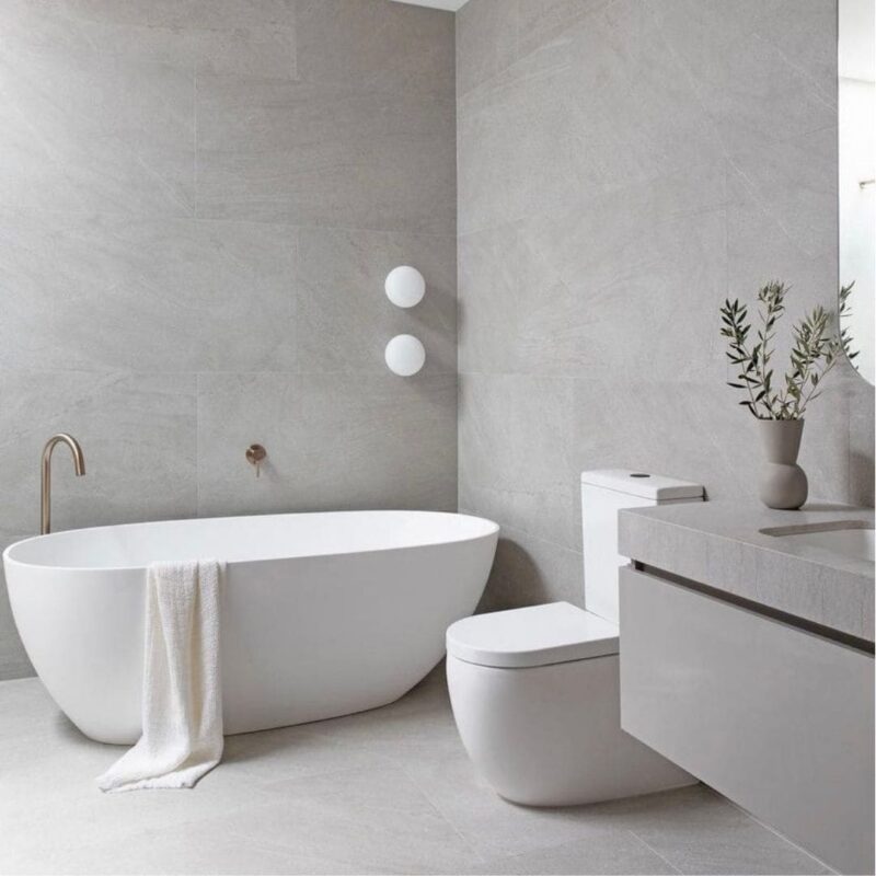 Meir Round Hand Shower on Fixed Bracket Champagne Rose Gold