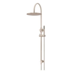 Meir 200/ 300mm Round Gooseneck Shower Set with Slim Hand Shower Champagne Rose Gold