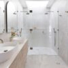 Meir Shower Waste with Tile Insert Champagne Rose Gold