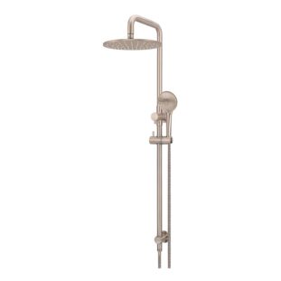 Meir 200/ 300mm Combination Rail with round Hand Shower Champagne Rose Gold